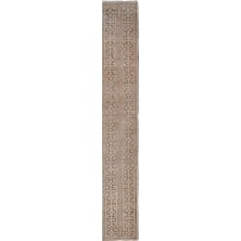 Etnik Bulvar El Dokuma Geometrik Desenli Uzun Yolluk Halı 57 x 374 cm