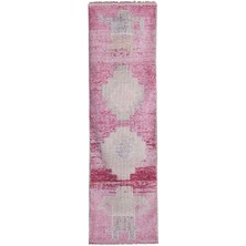 Etnik Bulvar El Dokuma Geometrik Desenli Uzun Yolluk Halı 91 x 300 cm