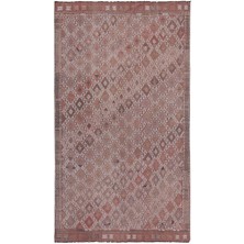 Etnik Bulvar El Dokuma Karapınar Yöresi Geometrik Desenli kilim 137 x 235 cm