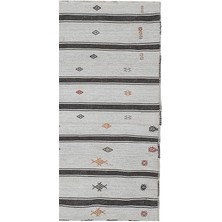 Etnik Bulvar El Dokuma Çizgi Desenli kilim 153 x 210 cm