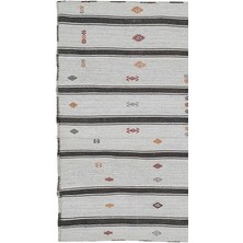 Etnik Bulvar El Dokuma Çizgi Desenli kilim 153 x 210 cm