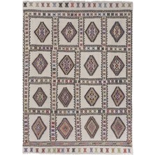 Etnik Bulvar El Dokuma Karapınar Yöresi Geometrik Desenli kilim 149 x 208 cm