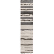 Etnik Bulvar Çizgili El Dokuma Kilim Yolluk 89 x 277 cm