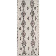 Etnik Bulvar El Dokuma Karapınar Yöresi Geometrik Desenli Uzun Yolluk Kilim 94 x 215 cm