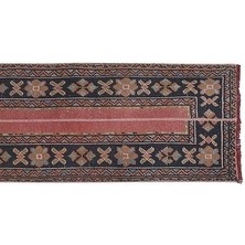 Etnik Bulvar El Dokuma Geometrik Desenli Uzun Yolluk Halı 61 x 376 cm