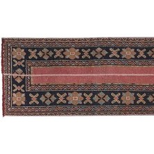 Etnik Bulvar El Dokuma Geometrik Desenli Uzun Yolluk Halı 61 x 376 cm