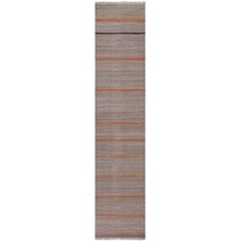 Etnik Bulvar Çizgili El Dokuma Kilim Yolluk 70 x 304 cm