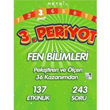 Netbil Yayıncılık 3. Sınıf Periyot Matematik - Periyot Fen Bilimleri - Periyot Hayat Bilgisi - 2. Sınıf Periyot Türkçe 4'lü Set