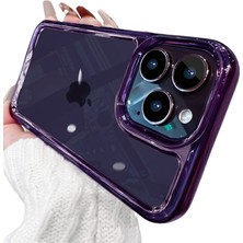 Tntech İphone 13 Uyumlu Kristal Space Gümüş Buton Kamera Çıkıntılı Kılıf darbe emici Koruycu kapak