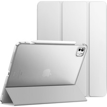 Fogy iPad Pro 13INÇ M4 2024  Uyumlu Kılıf Pu Deri Smart Kalem Bölmeli Standlı Case A2925 A2926 A3012