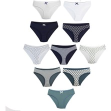 Mor Kız Çocuk Baskılı Pamuklu Kumaş Slip Külot %95 Pamuk %5 Elastan