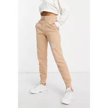 Nike Swoosh Fleece Joggers Brown Şardonlu Bol Kesim, Yüksek Belli  Kadın Eşofman Altı Sütlü Kahve