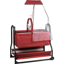 Lüx Bebek Beşiği Nenni Silinebilir Portatif Sallanır Sepet Beşik Hamak Beşik