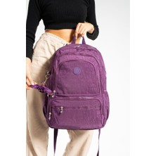 Baginn 571 Collection Klinkır Kadın Sırt Çantası Çok Cepli Hafif Kumaş 43*30 Cm Yağmur Geçirmez