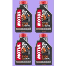 Motul 7100 10W40 4t % 100 Sentetik Motor Yağı 1 Litre (4 Adet)