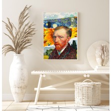 Decoryum Van Gogh Tasarım Çerçeveli Poster Tablo Hediye Duvar Aksesuarı Sanatsal Ressam Tablo