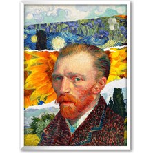 Decoryum Van Gogh Tasarım Çerçeveli Poster Tablo Hediye Duvar Aksesuarı Sanatsal Ressam Tablo