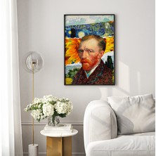 Decoryum Van Gogh Tasarım Çerçeveli Poster Tablo Hediye Duvar Aksesuarı Sanatsal Ressam Tablo