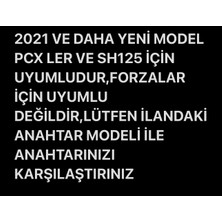 Emii Auto Spare Parts Honda Pcx 2021-2022-2023-2024 Model Uyumlu Anahtar Kılıfı FORZAYA UYMAZ