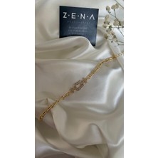 Zena Accessories Gloria Altın Çelik Bileklik