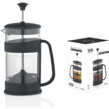 French Press Kahve ve Bitki Çayı French Press Çay ve Kahve Demleme 400ML Siyah French Press