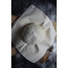 Kese Sepeti Yıkanabilir Organik Hamur Mayalama Örtüsü | %100 Ham Pamuk | 1 Adet 70X70CM | Dough