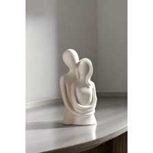 Ogish Concept Sarılan Aşıklar Sevgili Dekoratif Obje Biblo (11 Cm)
