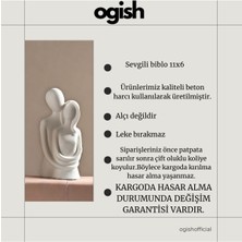 Ogish Concept Sarılan Aşıklar Sevgili Dekoratif Obje Biblo (11 Cm)