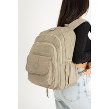 Baginn 571 Collection Klinkır Kumaş Lise Üniversite Çantası 45 x 30 cm Çok Cepli