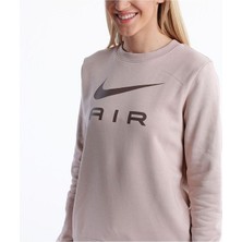 Nike W Nsw Air Flc Crew Kadın Kahverengi Günlük Stil T-Shirt DV8054-292