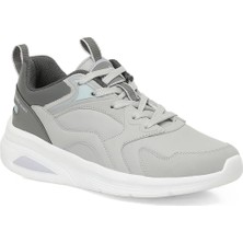 Kinetix Kadın Spor Ayakkabı Açık Gri Comfort Taban PVC Malzeme ile Düz Taban
