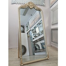 Ayna Denizi Princess Shiny Gold Model Platin Altın Renk Dekoratif Ayaklı Boy Aynası