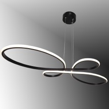 TT Aydınlatma TT041-SY Tt Aydınlatma Trend Modeli Mat Siyah LED Avize