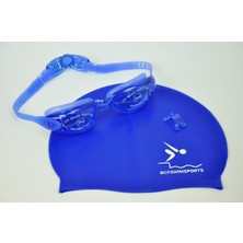 BCFSWİMSPORTS Profesyonel Yüzücü Gözlüğü ve Silikon Bone Set (Yedek Burun Aparatlı)