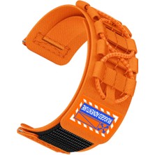 Cupcase Gear S2 KRD-112 20MM Orbital Örgülü Halat Tasarımlı Naylon Kumaş Hasır Kordon-Turuncu