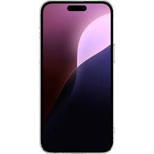 Cupcase Apple iPhone 15 Pro Kılıf Toz Önleyici Zore Helo Kapak-Şeffaf