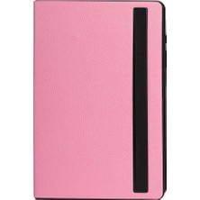 Cupcase Galaxy Tab A9 Zore Fest Dönebilen Standlı Kılıf-Pembe