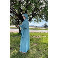 Sayra Shawl Kadın Mint Şallı Ferace SYR006