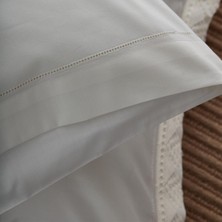 Nazik Home Zarif 300 Tc Dantelli Pamuk Saten Süper King Size 6 Parça Nevresim Takımı