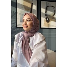 Sayra Shawl Kadın Lila Çıtçıtlı Hazır Şal SYR002