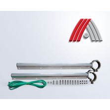 Asvera 51mm Yuvarlak Küpeşte Balkon Çamaşırlık - DİKKAT: Sadece Yuvarlak Korkuluklar İçindir