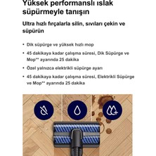 Philips Islak & Kuru Aqua Trio 9000 Seri Premium Dijital Ekran, Hibrit Güç Motorlu Kablosuz Dikey Süpürge, Kendini Temizleme Fonksiyonlu