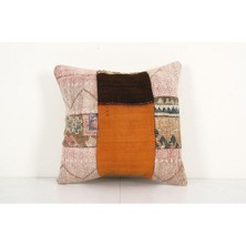 Etnik Bulvar Patchwork El Dokuma Kilim Kırlent Kılıf (Içliksizdir)