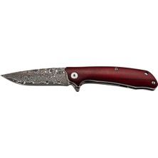 Puma Tec Damascus One-Hand Bıçak, Sandalwood With Clip