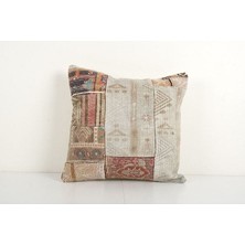 Etnik Bulvar Patchwork El Dokuma Kilim Kırlent Kılıf 44 x 46 cm (Içliksizdir)