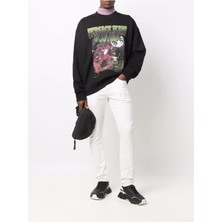 Versace Jeans Couture Jeans Couture Wolf Since 1988 Printed Siyah Sweatshirt