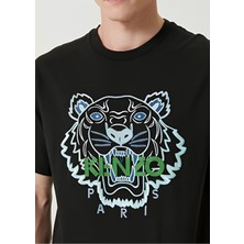 Kenzo Tiger Logo Siyah T-Shirt