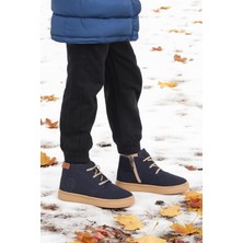 Kiko Kids Homer Fermuarlı Erkek Çocuk Günlük Bot Ayakkabı Lacivert