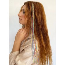 Stone Family Karışık Renk Kalın Ipli Saç Aksesuarı 50 cm