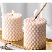 Meltt Candle Silindir Kabarcıklı Mum